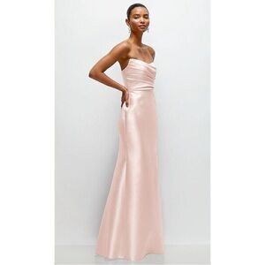 ALFRED SUNG Strapless Blush Gown